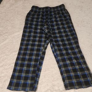 Nautica Blue and Black Plaid Sleepwear
